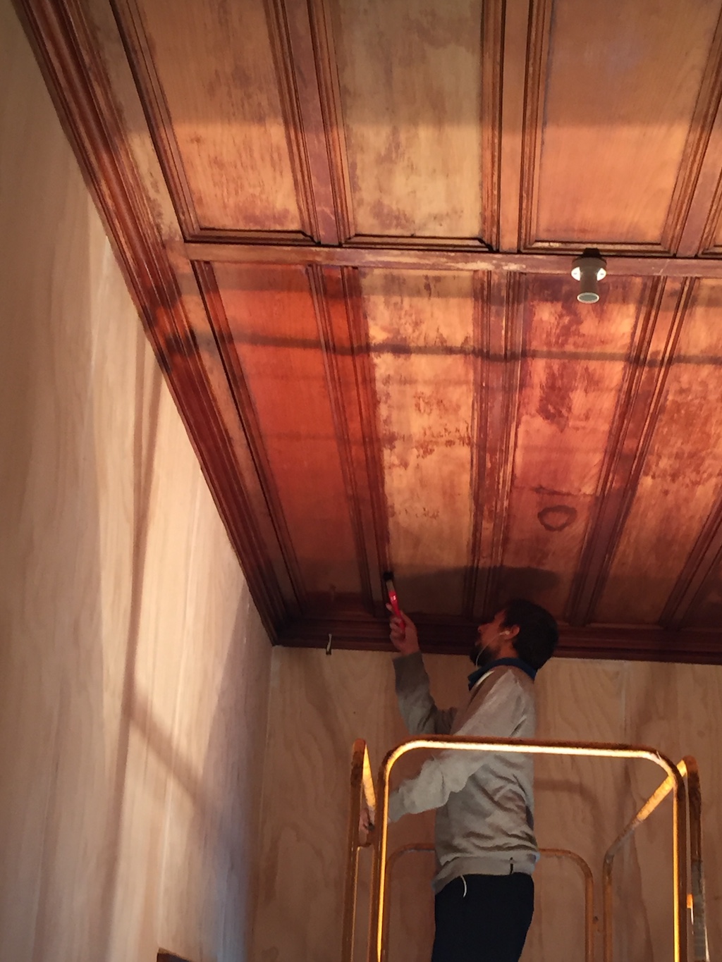 Bringing the Kauri ceilings back to life restoring the Kauri ceilings