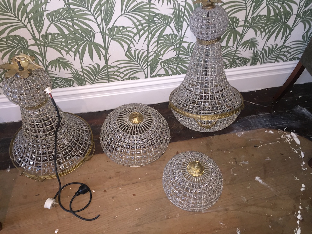 Egyptian Chandeliers bought at auction Prized chandeliers ready to be rewired
