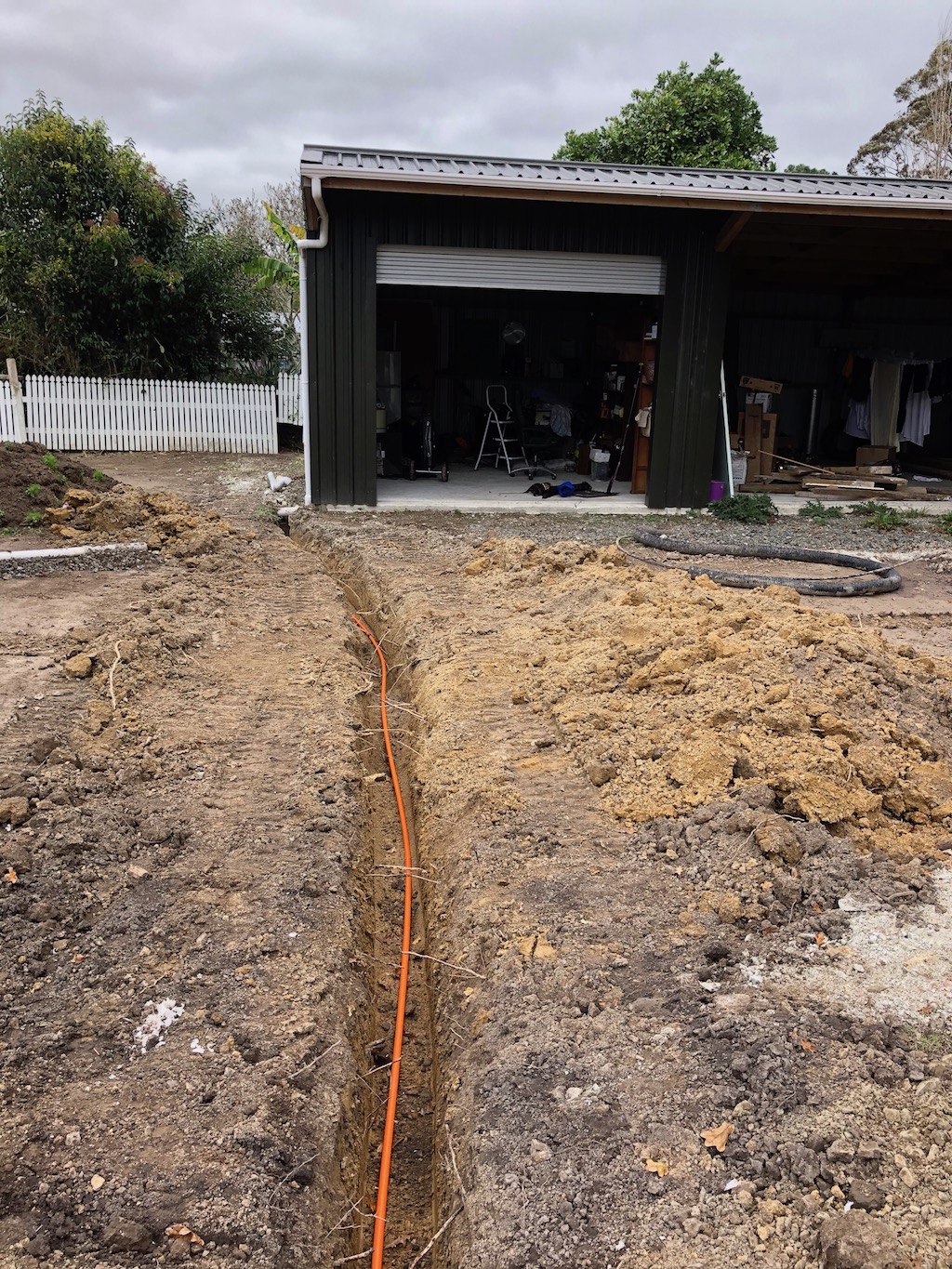 Power to the shed for the first time in 6 years Finally a work shed with power
